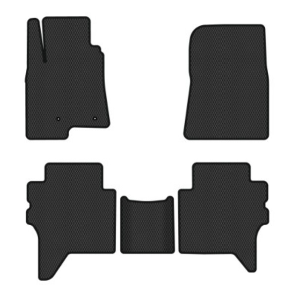 Фото - Коврики из экокожи в салон авто EVAtech для Pajero Wagon (V80) 7 seats Mitsubishi 2006-2021 4 поколение SUV EU (MT32719C5LA2BBB)