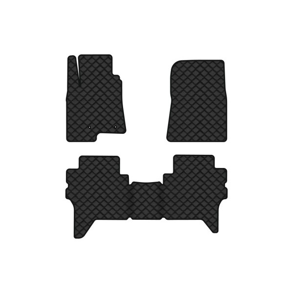 Фото - Килимки з екошкіри в салон авто EVAtech для Pajero Wagon (V80) 7 seats Mitsubishi 2006-2021 4 покоління SUV EU (MT32719Z3LA2BBB)