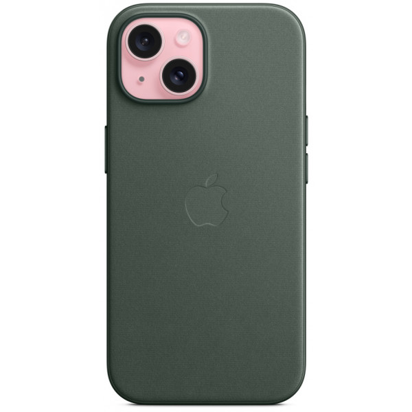 Фото - Чохол для смартфону Apple FineWoven Case with MagSafe iPhone 15 Evergreen (MT3J3)