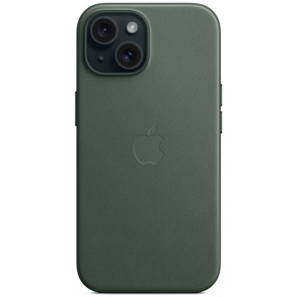 Фото - Чохол для смартфону Apple FineWoven Case with MagSafe iPhone 15 Evergreen (MT3J3)