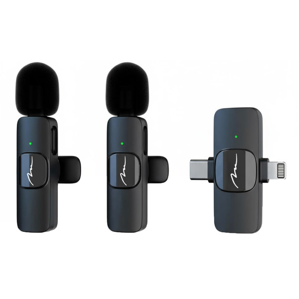 Фото - Мікрофон для смартфона Media-Tech USB-C/Lightning 2-Pack Micro-Mic Duo (MT416) Black
