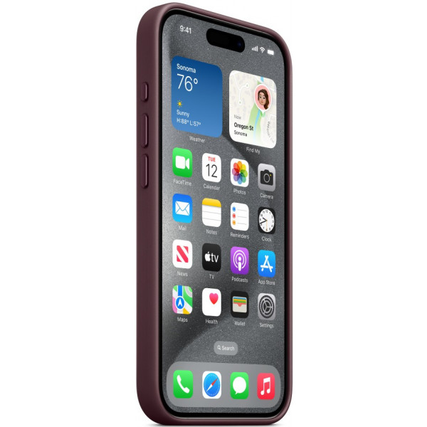 Фото - Чохол для смартфону Apple FineWoven Case with MagSafe iPhone 15 Pro Mulberry (MT4L3)