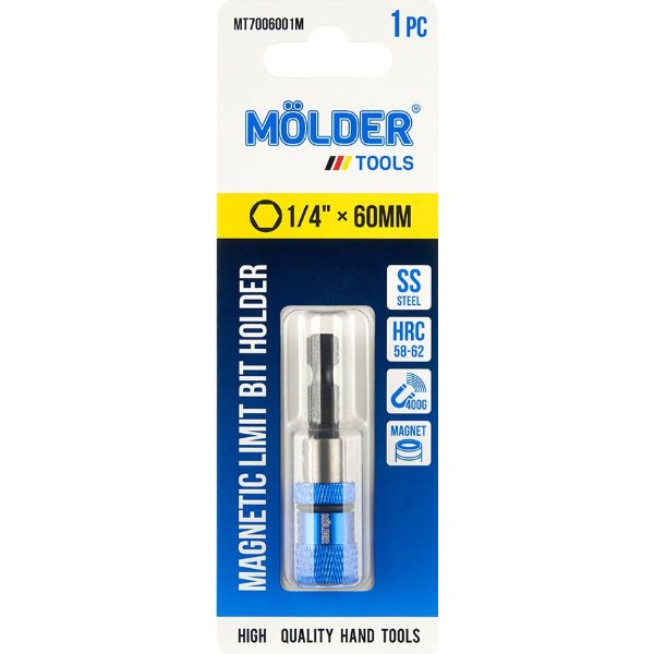 Фото - Тримач для біт Molder 60 мм в блістері (MT7006001M)