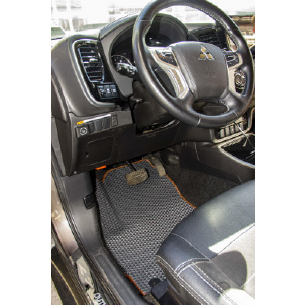 Фото - Килимки з екошкіри в салон авто передні EVAtech ECO для Outlander 7 seats Mitsubishi 2013 3 покоління SUV USA (MT31483AD2AV2BBLB)