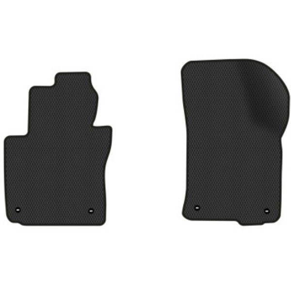 Фото - Коврики из экокожи в салон авто передние EVAtech для Octavia A5 (MT, 4 clips) Skoda 2004-2013 2 поколение Liftback EU (SK12163AB2TL4BBB)