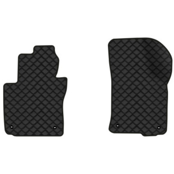 Фото - Коврики из экокожи в салон авто передние EVAtech для Octavia A5 (MT, 4 clips) Skoda 2004-2013 2 поколение Liftback EU (SK12163AB2TL4BBB)
