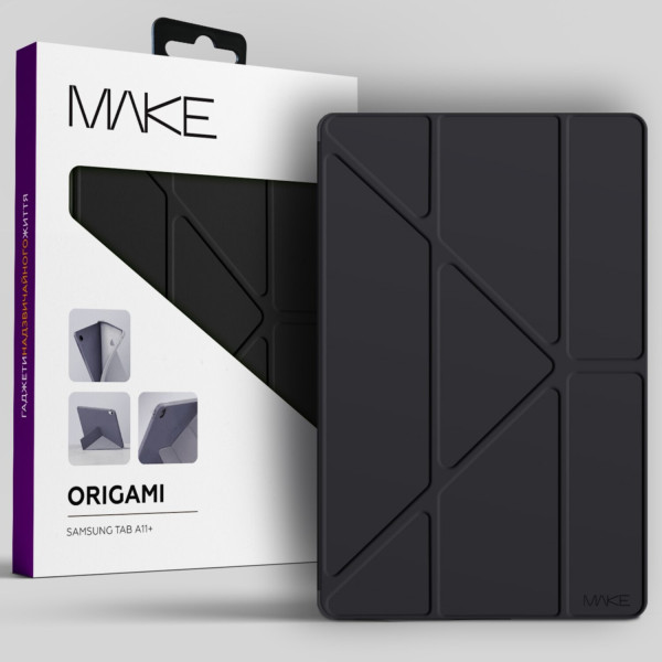 Фото - Чохол для планшету MAKE Origami for Samsung Tab A11+, Black (MTCO-STA11PBK)