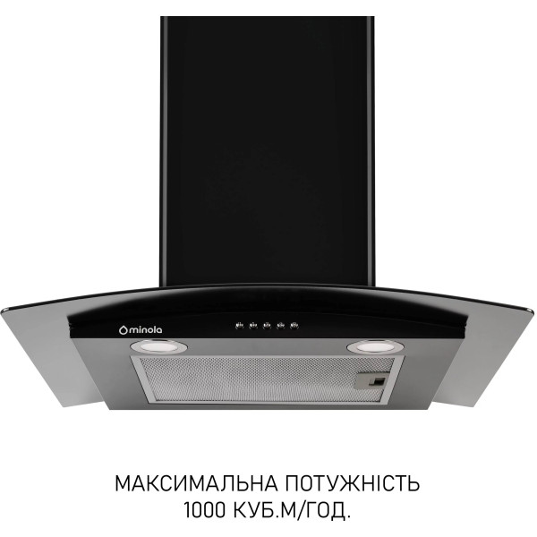 Фото - Вытяжка декоративная Minola MTG 6642 BL LED
