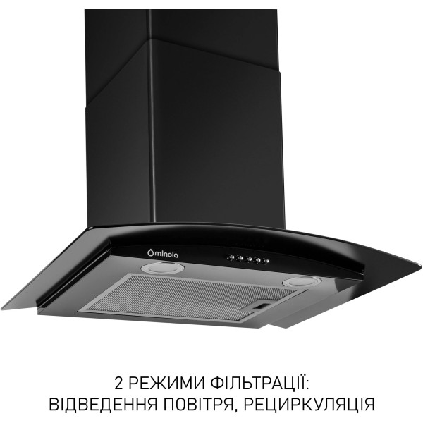 Фото - Вытяжка декоративная Minola MTG 6642 BL LED