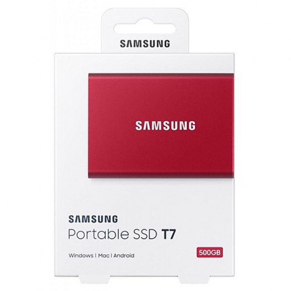 Фото - SSD-накопичувач зовнішній Samsung T7 RED 500 GB (MU-PC500R/WW)