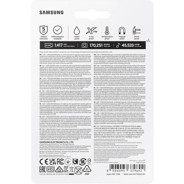 Фото - Флеш USB Samsung USB3.2 512GB (MUF-512BE3/APC)
