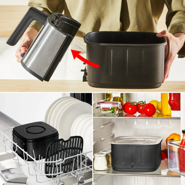 Фото - Мультипечь Tefal EY572DE1 EASY FRY SILENCE SMART XL