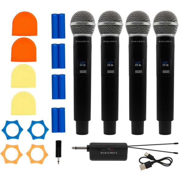 Фото - Микрофон вокальный беспроводной Musicmate MM-600 QuadraVoice