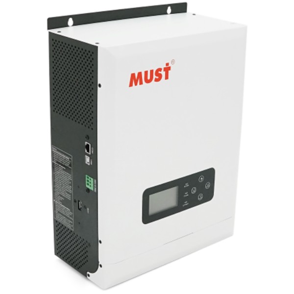 Фото - Инвертор гибридный солнечный Must 3000W 24V ток заряда 20/30A 230V/13A MPPT 60А 145 Vdc (PV18-3024VMPK)