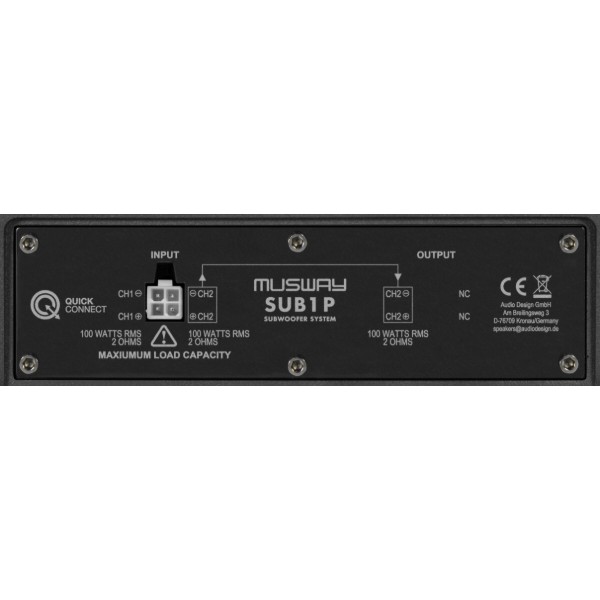 Фото - Автосабвуфер Musway SUB1P CN