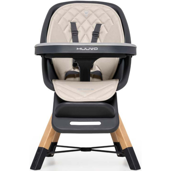 Фото - Стульчик для кормления трансформер Muuvo Choc2 Beige (M-CHOC-2-BEIGE)