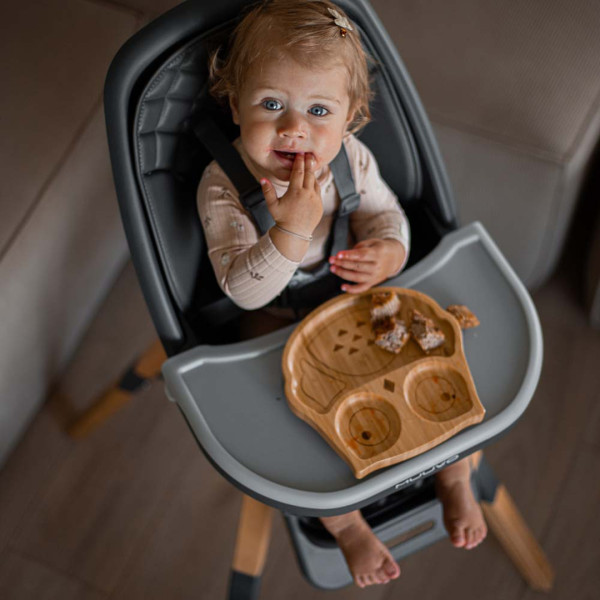 Фото - Стільчик для годування класичний Muuvo Choc2 Powder Pink New (M-CHOC-2-POWDER-PINK-NEW)