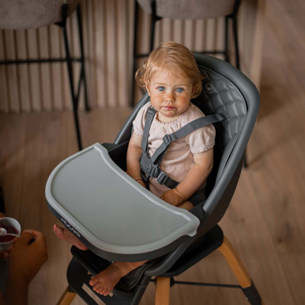 Фото - Стільчик для годування класичний Muuvo Choc2 Powder Pink New (M-CHOC-2-POWDER-PINK-NEW)