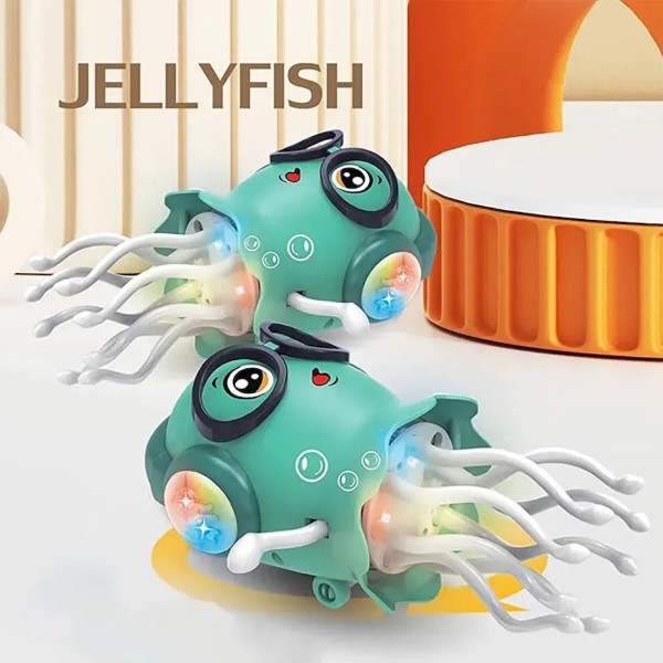 Фото - Интерактивная игрушка EXPERT TRADE Jellyfish Танцующая медуза 20х14 см зеленый (HX178)
