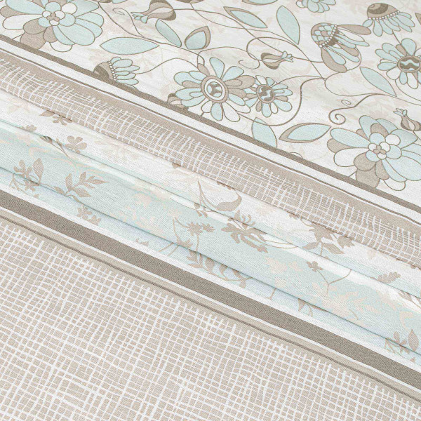 Фото - Підковдра полуторна Home Line бязь 145х215 затишок капучино-ментоловий (173546)