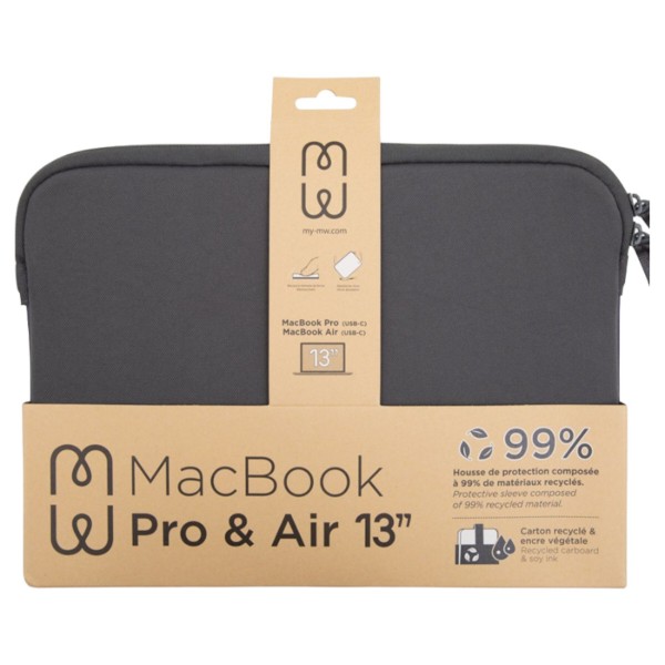 Фото - Чехол для ноутбука MW Basics 2Life Sleeve Case Grey/White for MacBook Pro 13" M1/M2/MacBook Air 13" M1 (MW-410140)