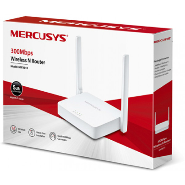 Фото - Маршрутизатор интернет WiFi4 MERCUSYS MW301R