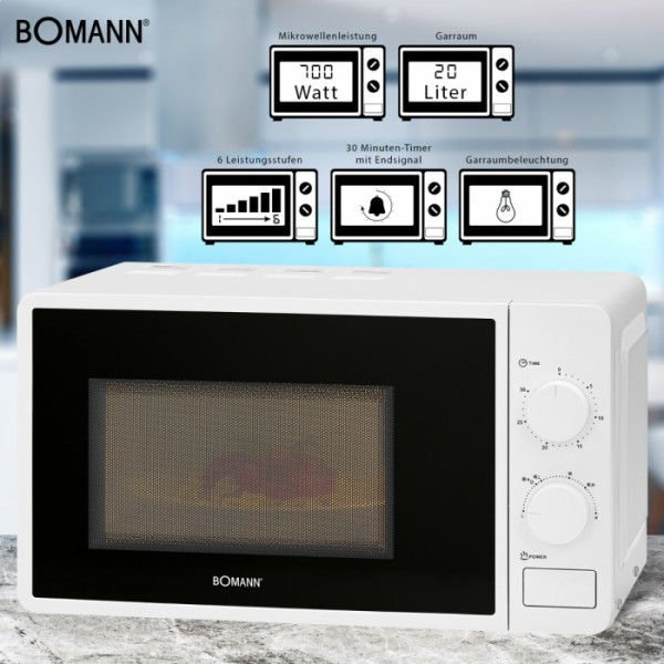 Фото - Микроволновая печь (СВЧ) Bomann MW 6014 CB White