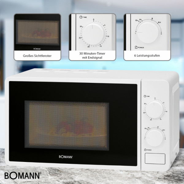 Фото - Микроволновая печь (СВЧ) Bomann MW 6014 CB White