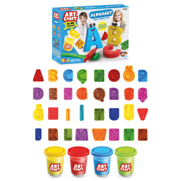Фото - Лепка из теста dede Алфавит Art Craft 224 г (03731)