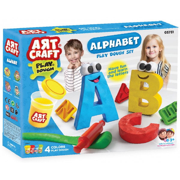 Фото - Лепка из теста dede Алфавит Art Craft 224 г (03731)