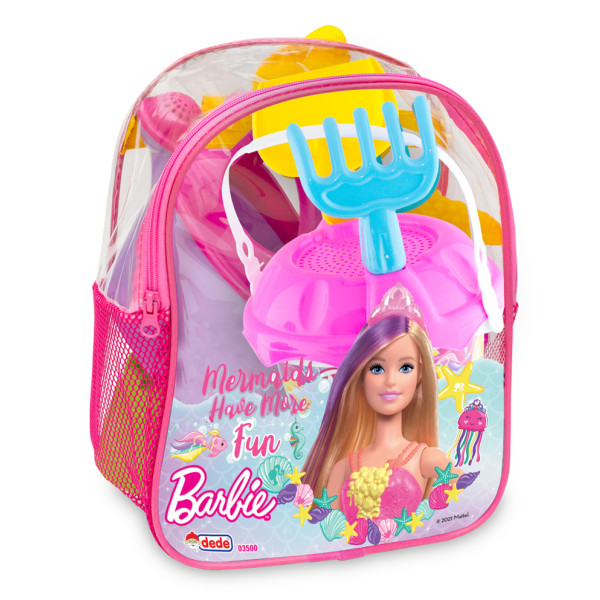 Фото - Набір для гри в пісочниці dede в рюкзаку Barbie (03500)