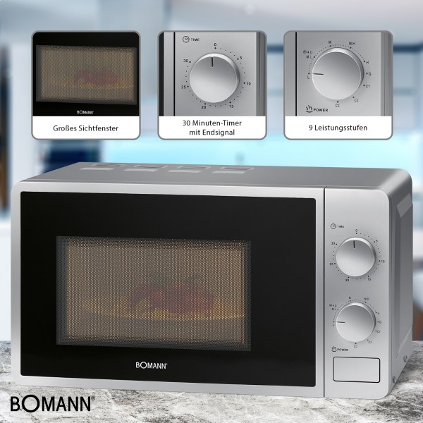Фото - Микроволновая печь (СВЧ) Bomann MWG 6015 CB Silver