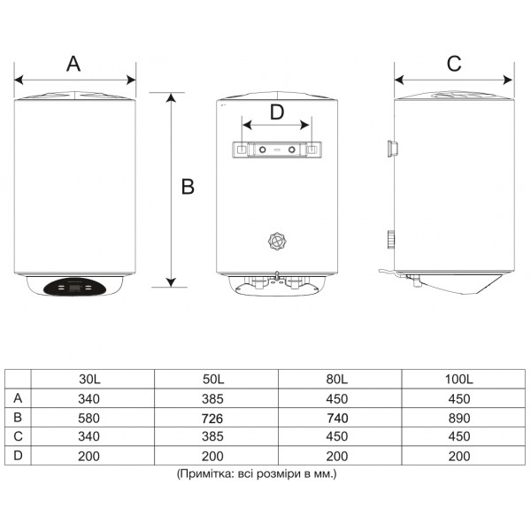 Фото - Водонагреватель WetAir MWH1-30L