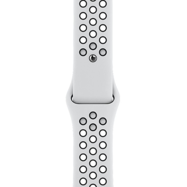Фото - Ремешок для смарт-часов Apple 44mm Pure Platinum/Black Nike Sport Band - S/M & M/L (MX8F2ZM/A)