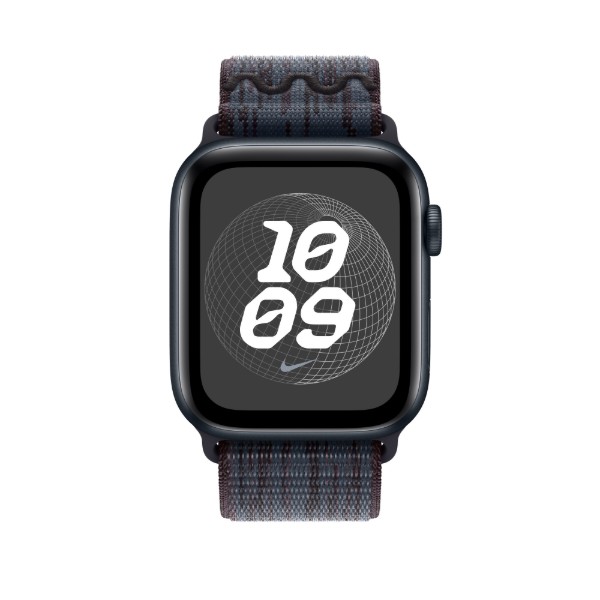 Фото - Ремінець для смарт-годинника Apple 46mm Black/Blue Nike Sport Loop (MYJD3ZM/A)