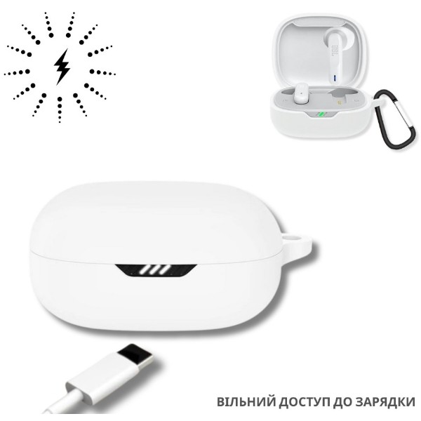 Фото - Чохол для навушників BeCover for JBL Wave Flex 2 White (714832)