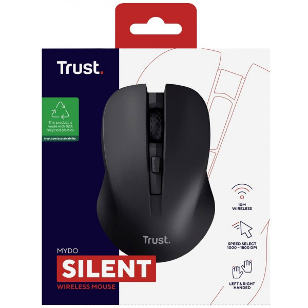 Фото - Мышь беспроводная Trust MYDO SILENT WL Black (25084)