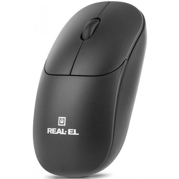 Фото - Миша бездротова REAL-EL RM-313 W Black (EL123200042)