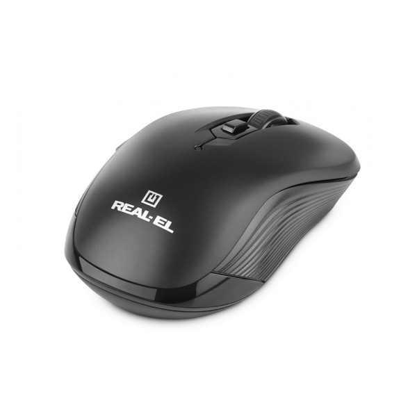 Фото - Миша бездротова REAL-EL RM-331W Black (EL123200044)