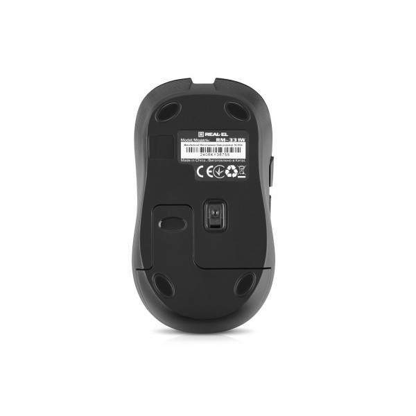 Фото - Миша бездротова REAL-EL RM-331W Black (EL123200044)
