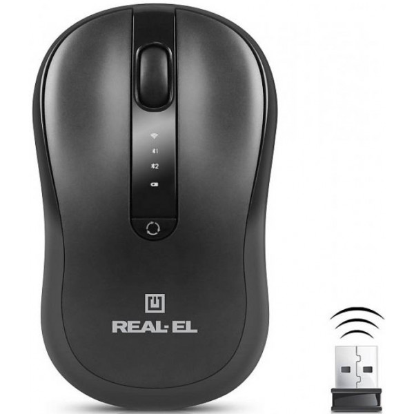 Фото - Миша бездротова REAL-EL RM-450W Black