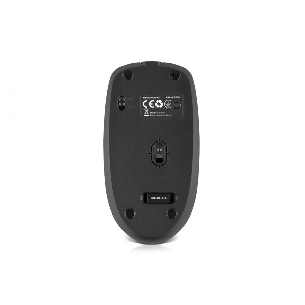 Фото - Миша бездротова REAL-EL RM-455W Black