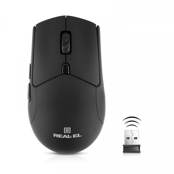Фото - Миша бездротова REAL-EL RM-460W Black (EL123200048)