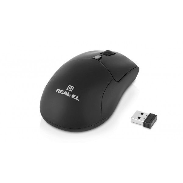 Фото - Миша бездротова REAL-EL RM-460W Black (EL123200048)