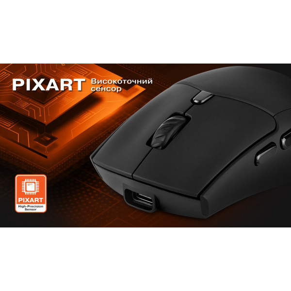 Фото - Миша бездротова REAL-EL RM-460W Black (EL123200048)