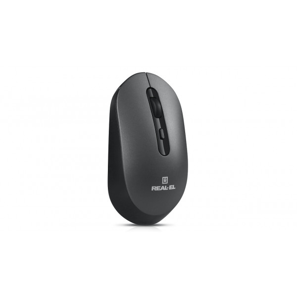 Фото - Миша бездротова REAL-EL RM-470W Dark Gray (EL123200049)