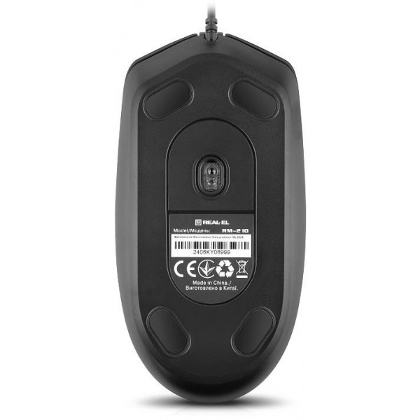 Фото - Миша дротова REAL-EL RM-210 Black (EL123200036)