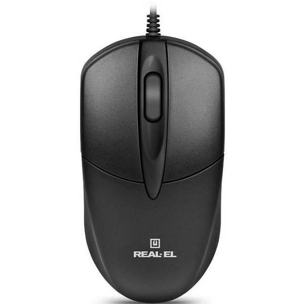 Фото - Мышь проводная REAL-EL RM-214 Black (EL123200039)
