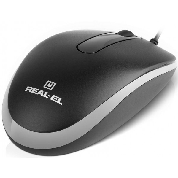Фото - Мышь проводная REAL-EL RM-217 Black (EL123200038)
