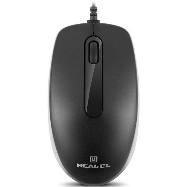 Фото - Мышь проводная REAL-EL RM-217 Black (EL123200038)